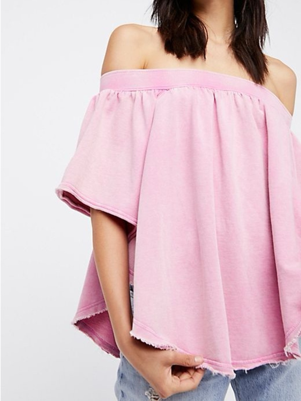 Free People Kiss Me Off Shoulder Top Size